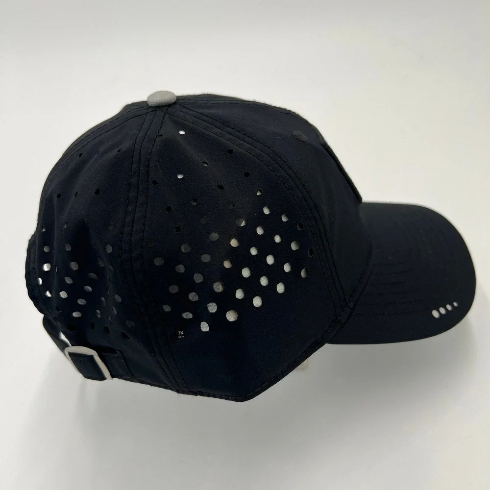 Fanatics NHL Los Angeles Kings Black Laser Cut Adjustable Strapback Hat Cap - Picture 4 of 9